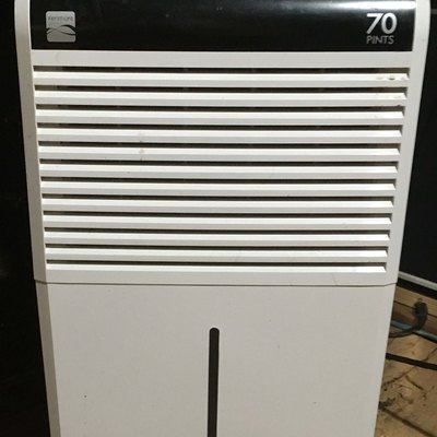 Front view of dehumidifier.