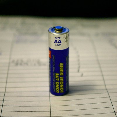 A non-rechargeable dry cell battery.