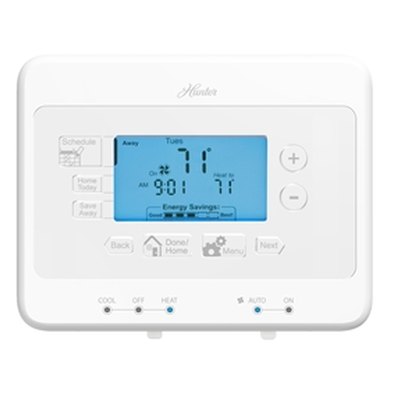 Hunter programmable thermostat