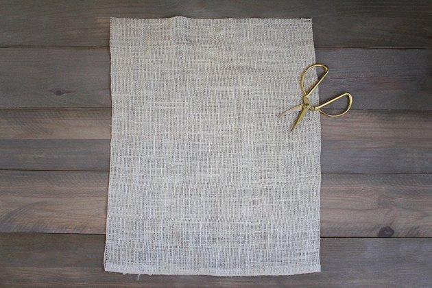 18" by 22" piece of burlap