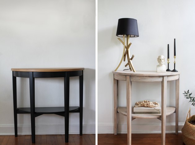 IKEA hack bleached ARKELSTORP table