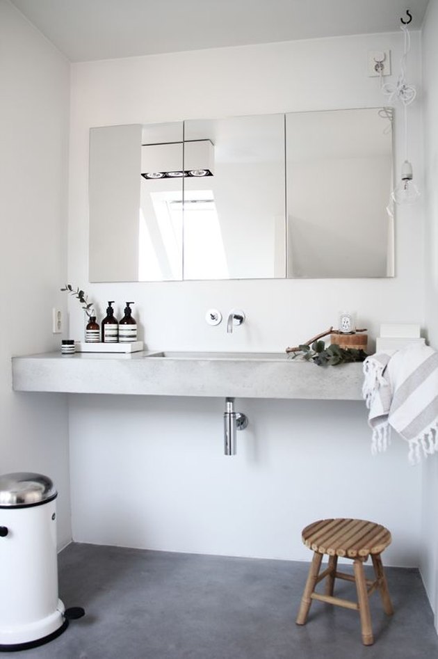 13 Concrete  Bathroom  Countertop  Ideas  to Add Industrial 