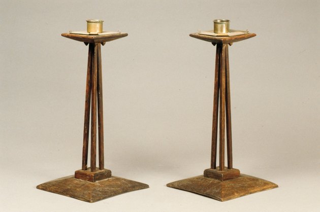 arts and crafts movement candlesticks