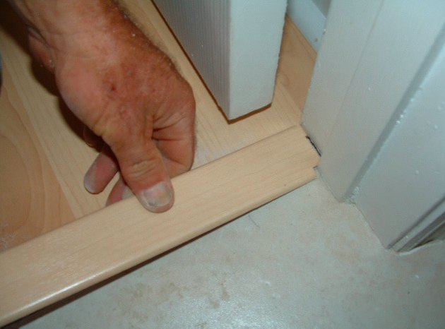 Removing a transition strip.