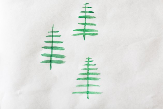 Painted trees