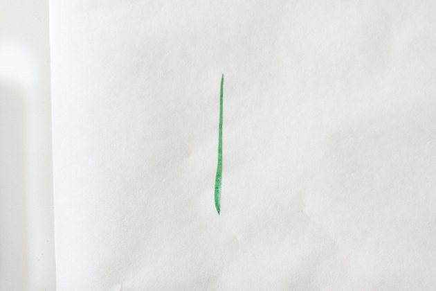 Painted vertical line