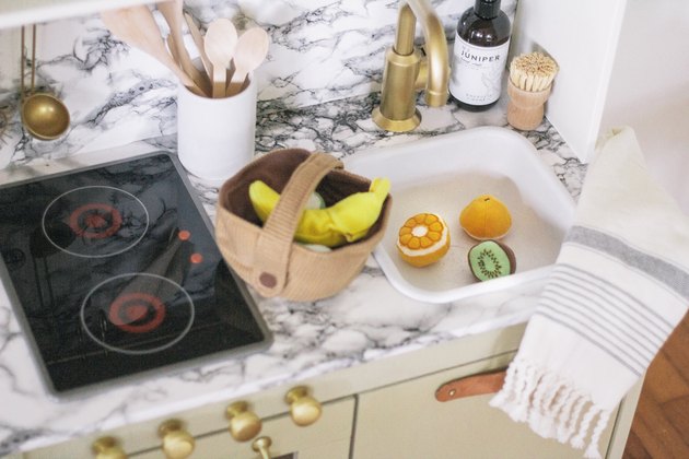 DIY kids kitchen
