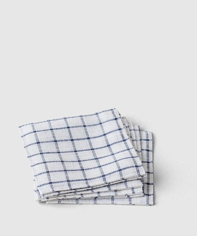 stack of linen coasters