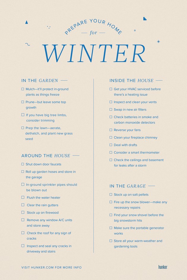 Prepare Your Home for Winter Checklist