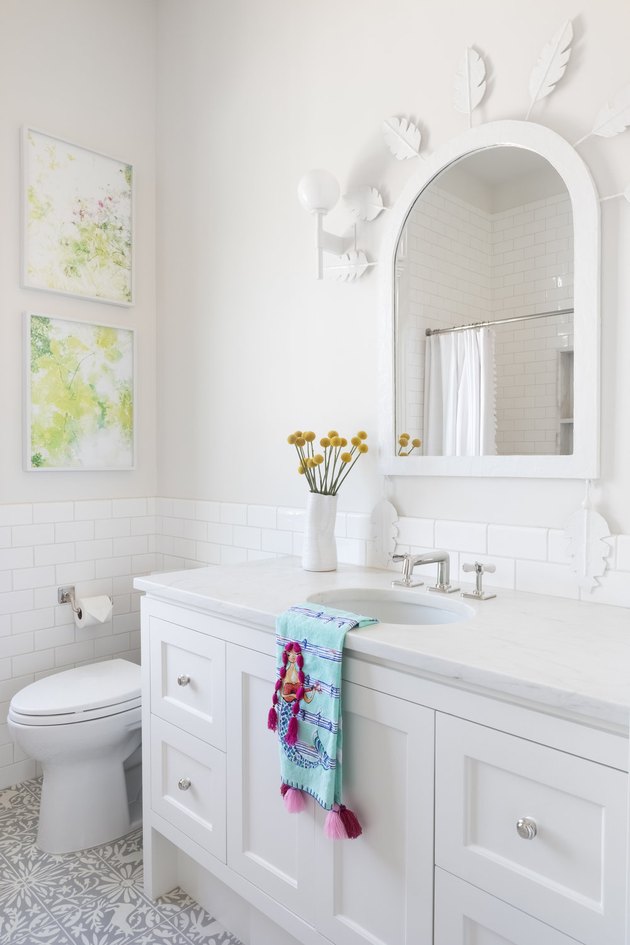 White Bathroom Backsplash Ideas, Materials, and Advice ...