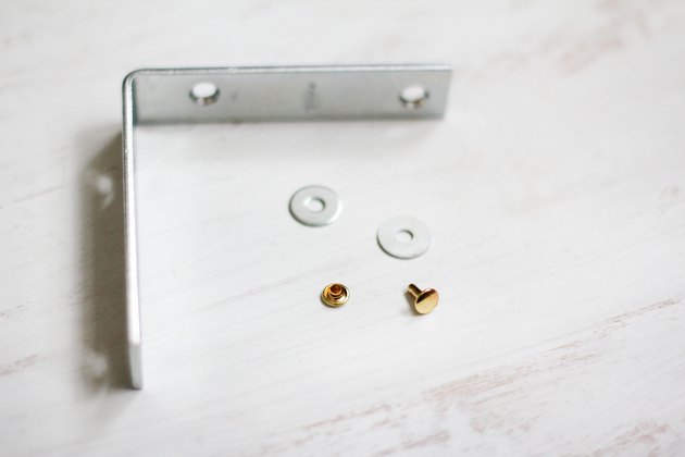 Rivet, washers and corner brace