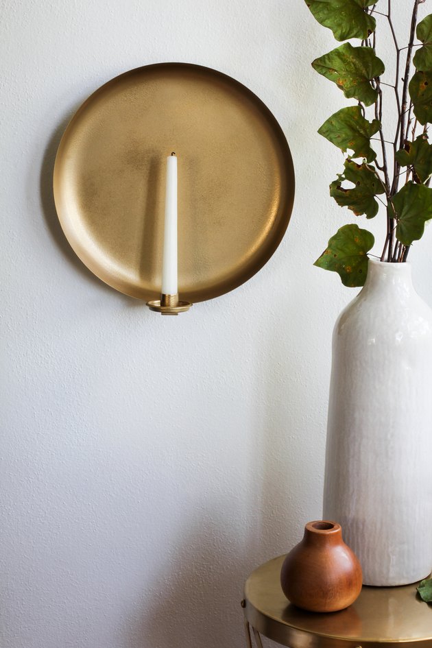 DIY candle sconce