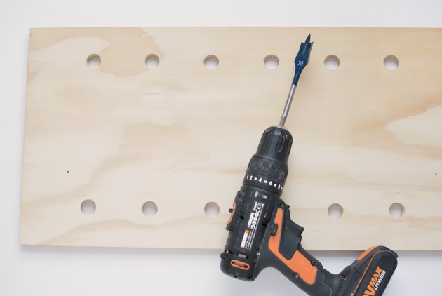 DIY peg shelf