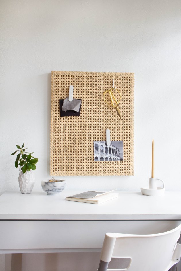 Cane memo board diy