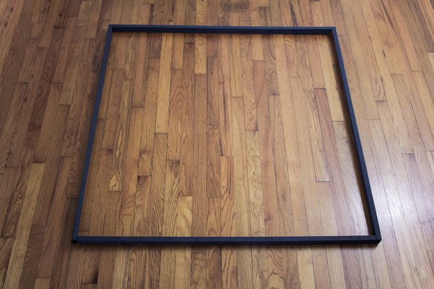 Wood frame painted black
