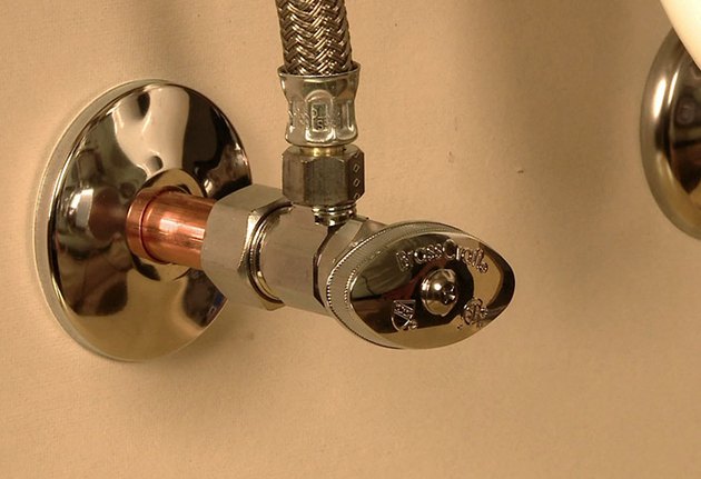 install water shut off valves bathroom sink