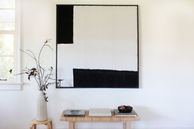 DIY oversize textured wall art