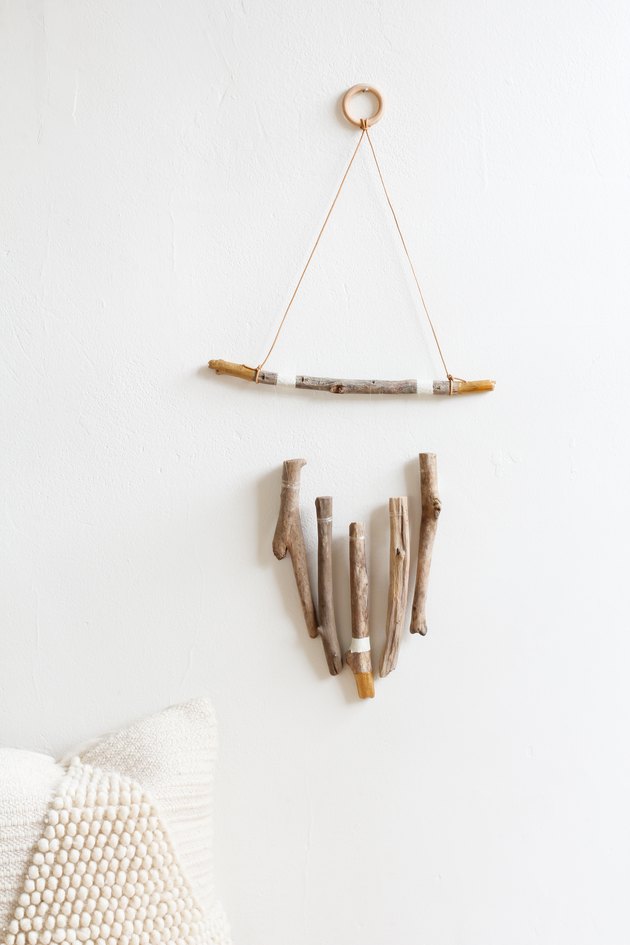 DIY boho minimalist wall hanging