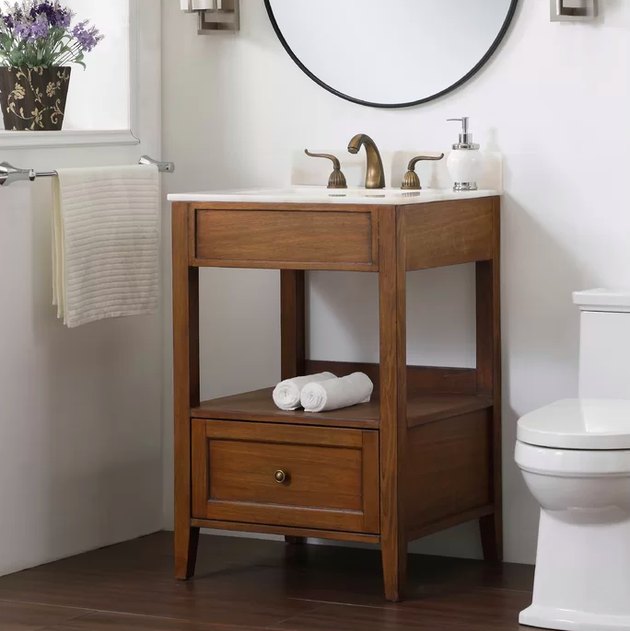 Open Shelf Bathroom Vanity Hunker   Aa51d4f5223a452eaeb6c4aa23476853 