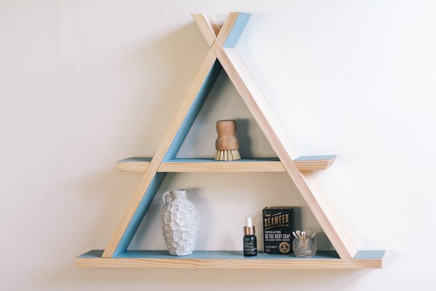 DIY A-frame shelf