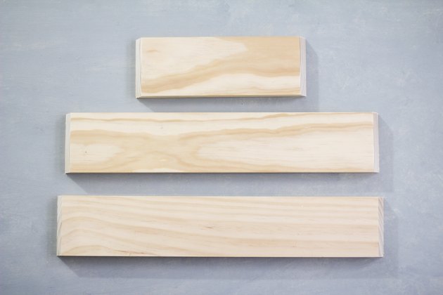 30-degree mitered angles cut on boards
