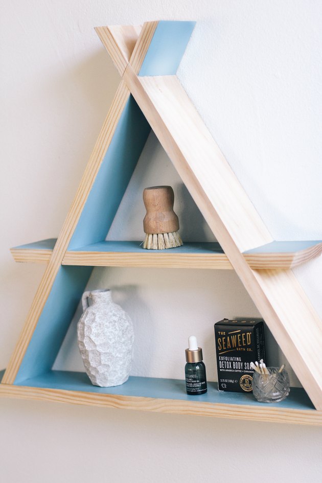 DIY A-frame shelf