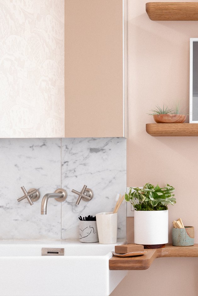 wall-mounted sink and wall-mounted faucet