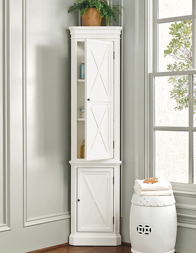 Corner Bathroom Cabinet Shopping And Inspiration Hunker   F0b32bc233884a149379a69848bdaf87 