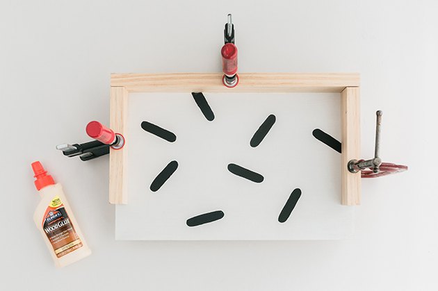 Glue the wood pieces together.