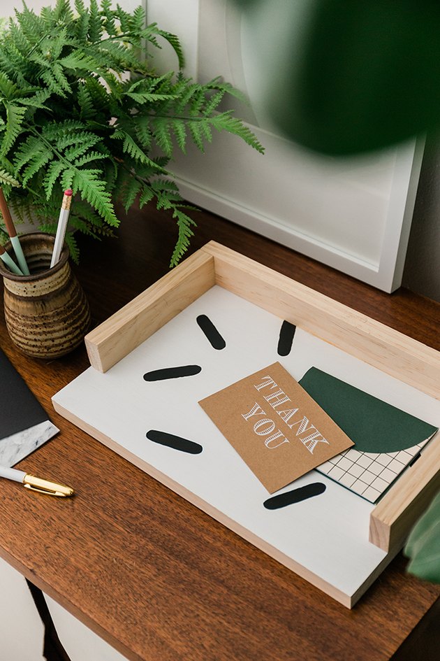 A stylish was to keep loose papers and notes handy.
