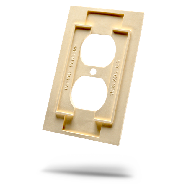 Soundproofing electrical outlet cover.