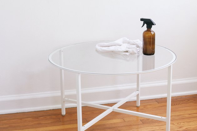 Cleaning coffee table