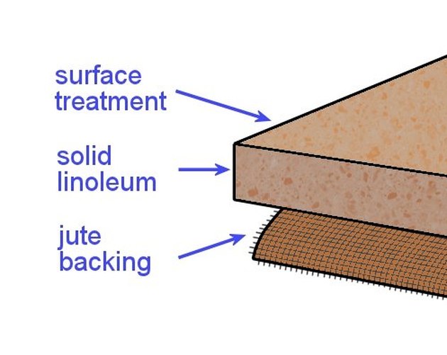 The structure of linoleum.