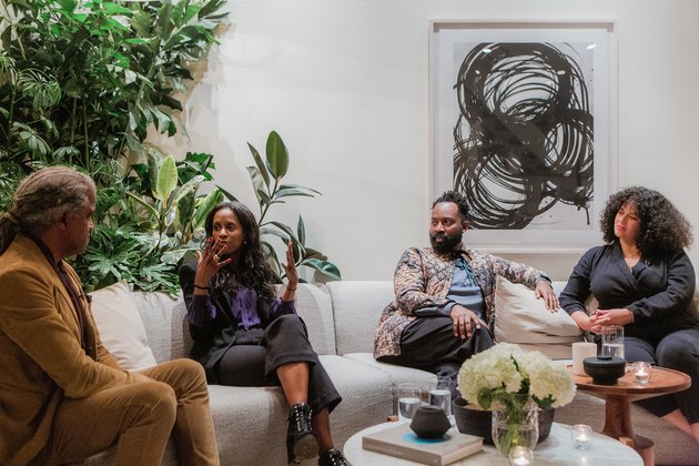 Left to right: Elvis Mitchell, Colette Shelton, Maurice Harris, Justina Blakeney.