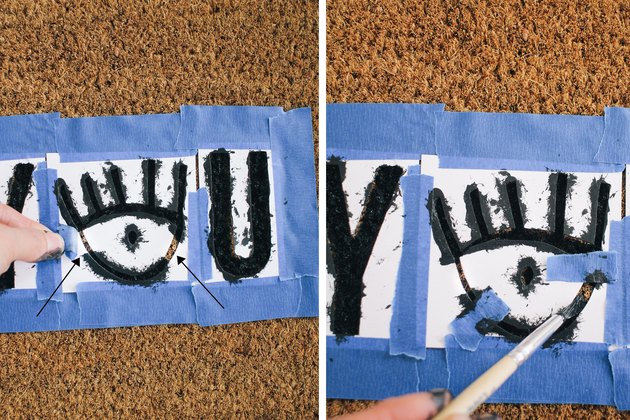 Painting eye stencil