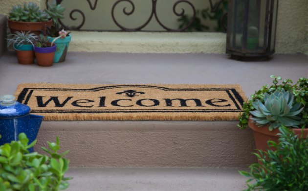 welcome door mat