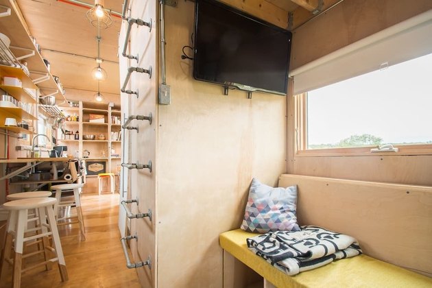 The property is sustainably built and is flooded with natural light.
