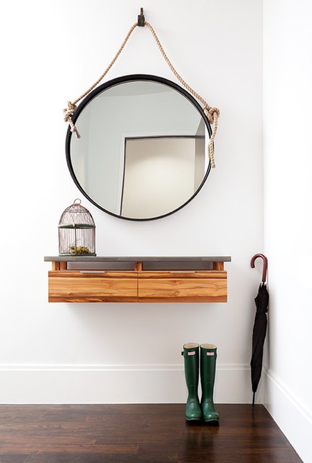 floating console table