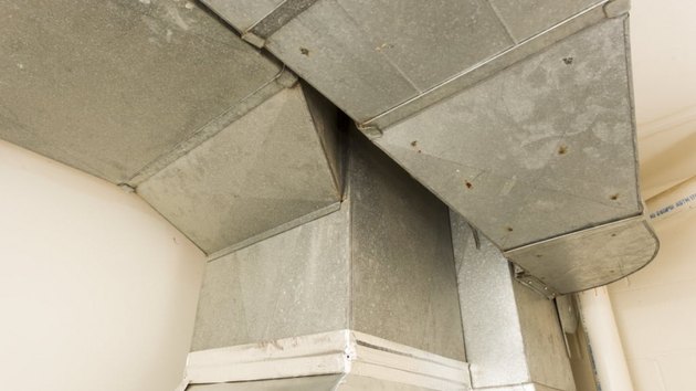 Detail of sheet metal ducts