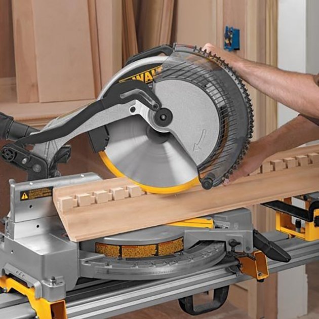 Mitering crown molding.