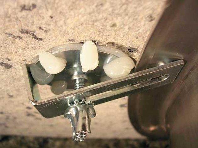 Undermount sink bracket.