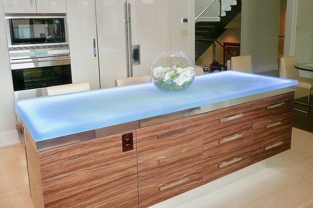 glass countertop