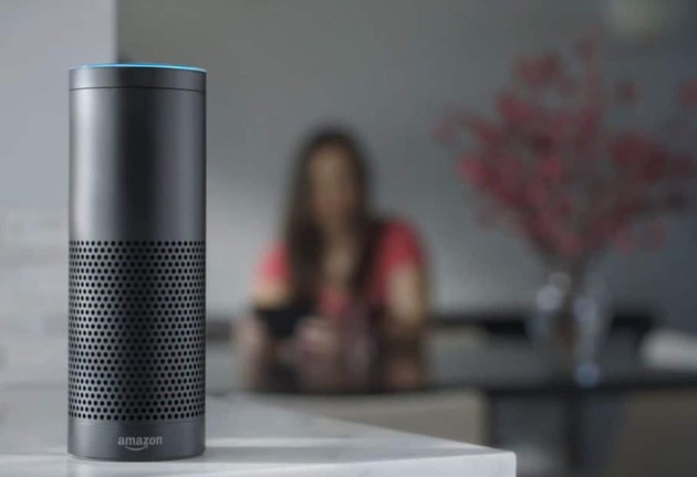 Amazon Echo in home.