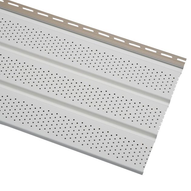 Vinyl soffit.