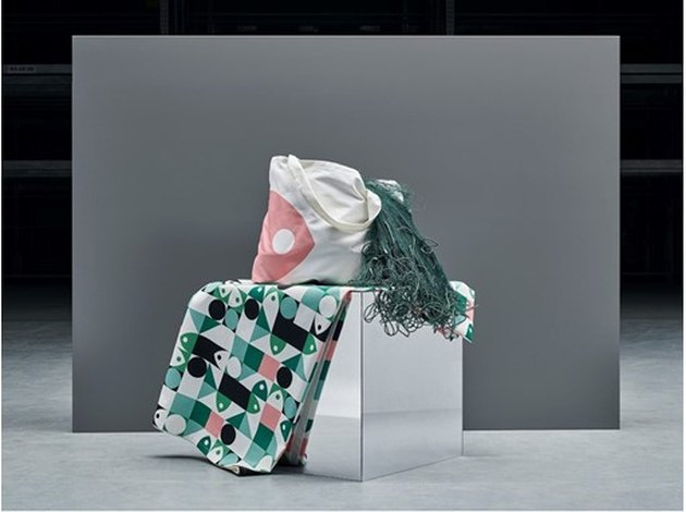 IKEA products on a metallic pedestal