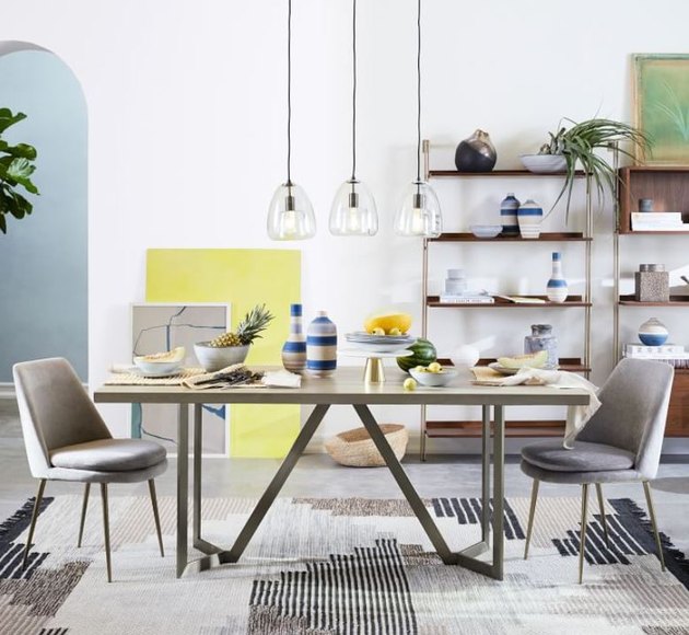 Concrete tabletop.