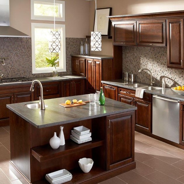 Solid-surface countertop.