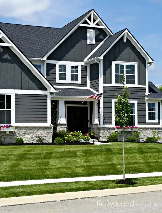 Creative Gray Black And White House Exterior for Living room
