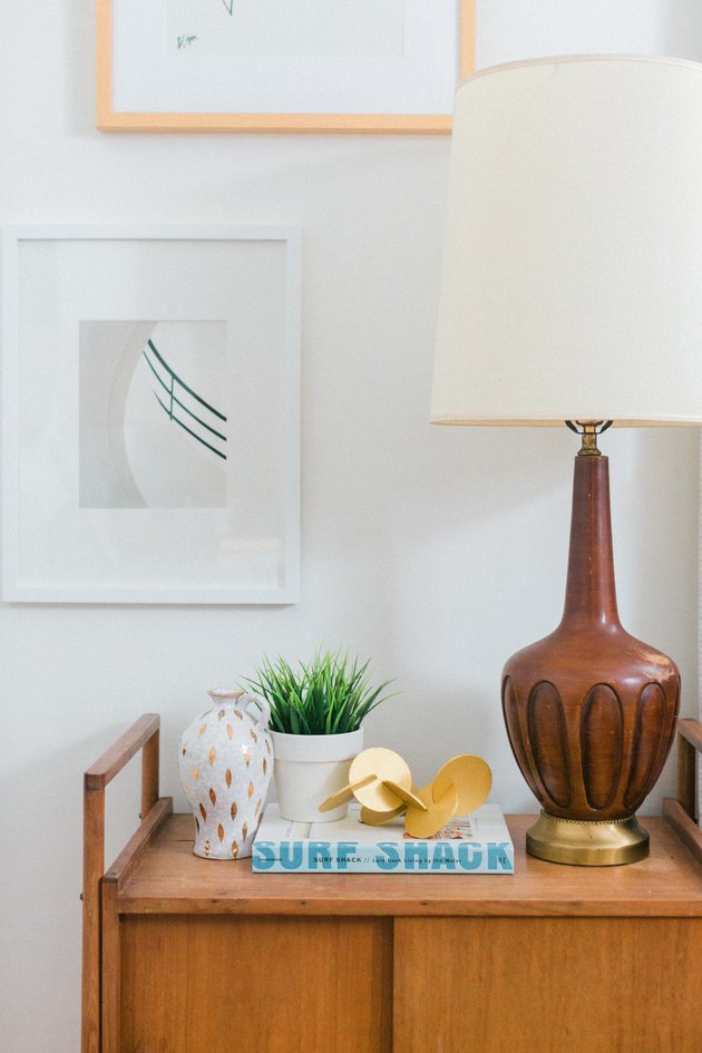 Allow to dry and place on a nightstand or coffee table.