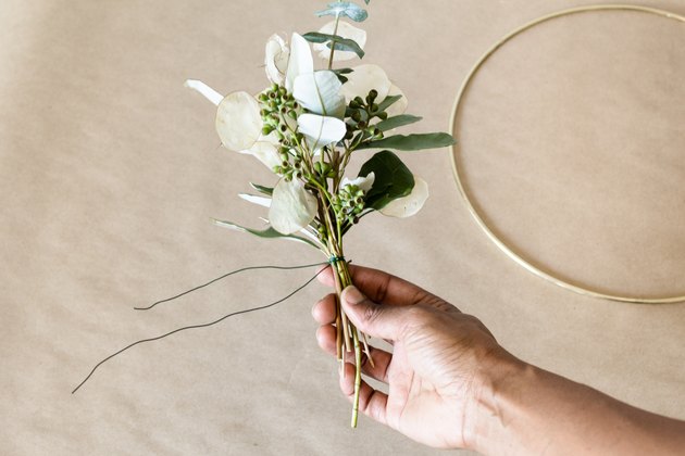 DIY Gold Hoop Wreath